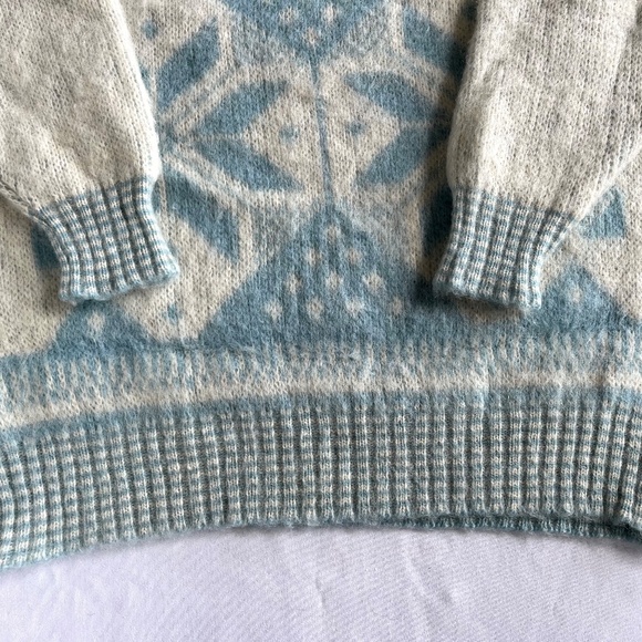 Alafoss Icewool crewneck sweater, W large, vintage 90s - Picture 4 of 6